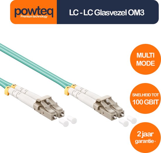 Powteq - OM3 glasvezel / OM3 fiber - LC-LC - 5 meter - Multimode | bol