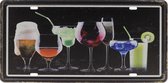 Wandbord – Mancave – Drank - Keuken – Vintage - Retro - Wanddecoratie – Reclame bord – Restaurant – Kroeg - Bar – Cafe - Horeca – Metal Sign – Vrouwen Cadeau - 15x30cm