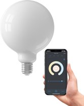 Calex Slimme Lamp - Wifi LED Verlichting - Globe 12,5cm - E27 - Smart Lichtbron - Dimbaar - Warm Wit licht - 7,5W