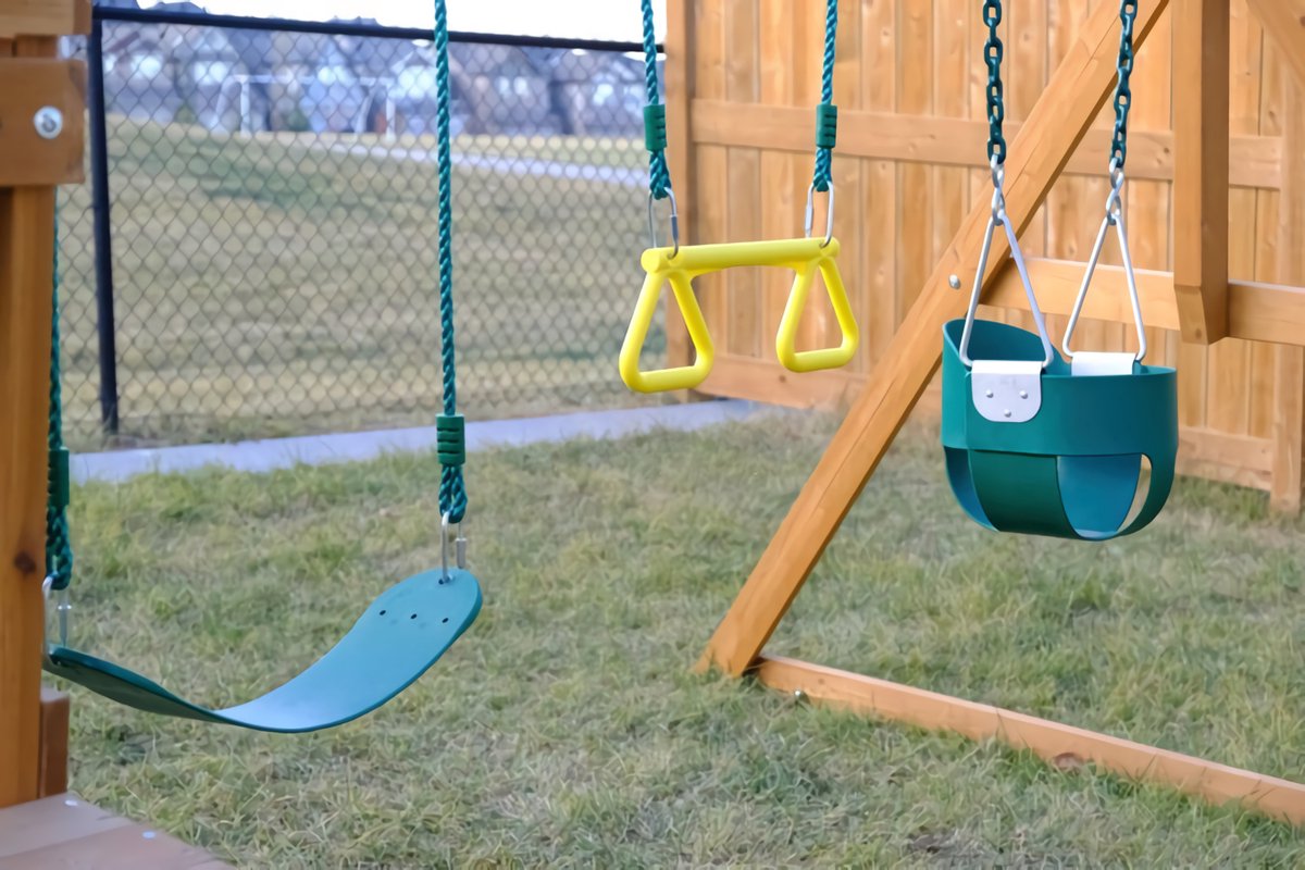 JAXY Babyschommel - Kinderschommel - Babyswing - Babyschommel Buiten - Peuter Schommel - Schommel Baby Buiten - Schommelzitje - Baby Schommel - Groen — afbeelding 3