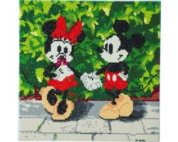 Diamond Paitning Crystal Art kit Disney Minnie and Mickey - 30 x 30 cm - Knutselpakket - Fans