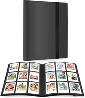 YONO Fotoalbum 360 voor Instant Camera Fotopapier - Fotoboek Geschikt voor Fujifilm Instax Mini 12 / 11 / 9 / 8 / 7s / 25 / 90 / Link / SP-2 / Liplay - Film Polaroid - Kodak - Square en Meer - Zwart