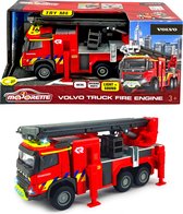 Majorette Grand Series - Volvo FMX Fire Truck BE - Métal - Son et lumière - 19 cm - Véhicule jouet