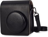 YONO Etui adapté pour Fujifilm Instax Mini 40 - Housse avec bandoulière - Sac pour appareil photo - Zwart