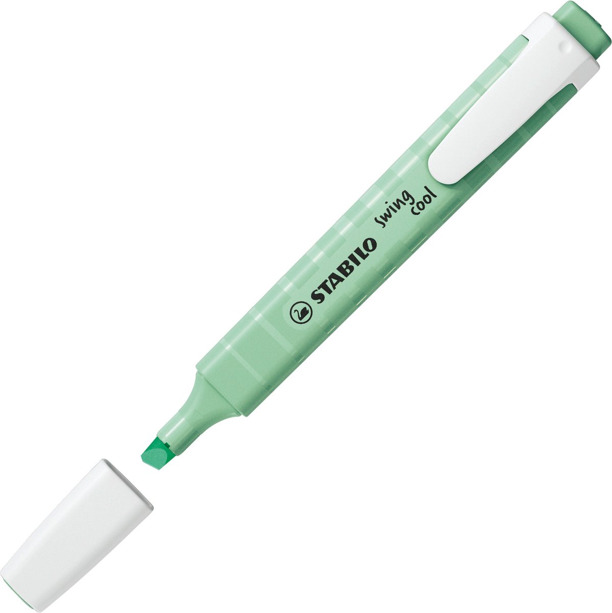 STABILO Swing Cool Pastel - Markeerstift - Perfect Voor Onderweg - Vleugje Mint - Per stuk
