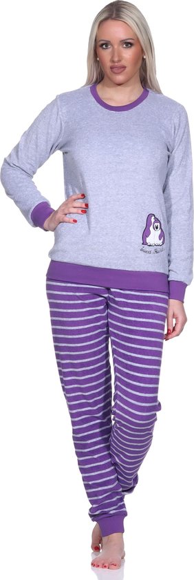 Blauwe badstof pyjama van Comtessa | | Online de mooiste