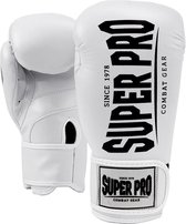 Gants d'arts martiaux Super Pro - Unisexe - blanc / noir
