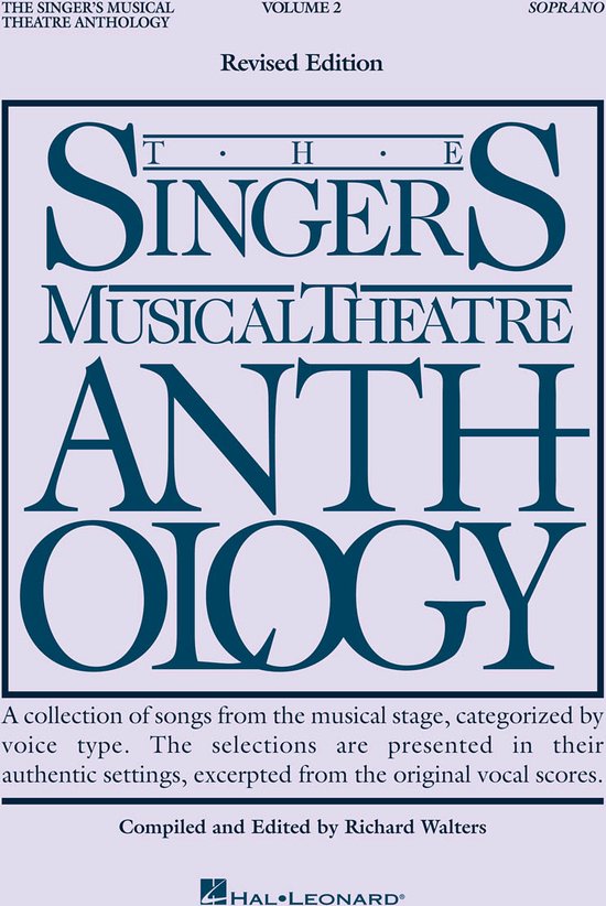 Boek: The Singer's Musical Theatre Anthology, Volume 2, Soprano, Revised Edition. Verzameling liedjes uit het musicaltheater.
