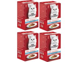 4x Gourmet Mon Petit - Zalm - Kattenvoer - 6x50g