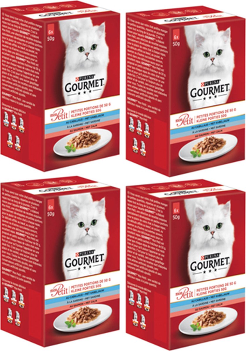 Gourmet Gourmet Mon Petit - Zalm - Kattenvoer - 6x50g
