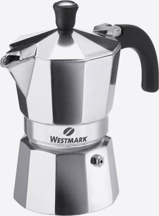 Moka Pot Espressomaker voor op het fornuis - Italiaanse percolator - 9 kopjes (450 ml)... | bol