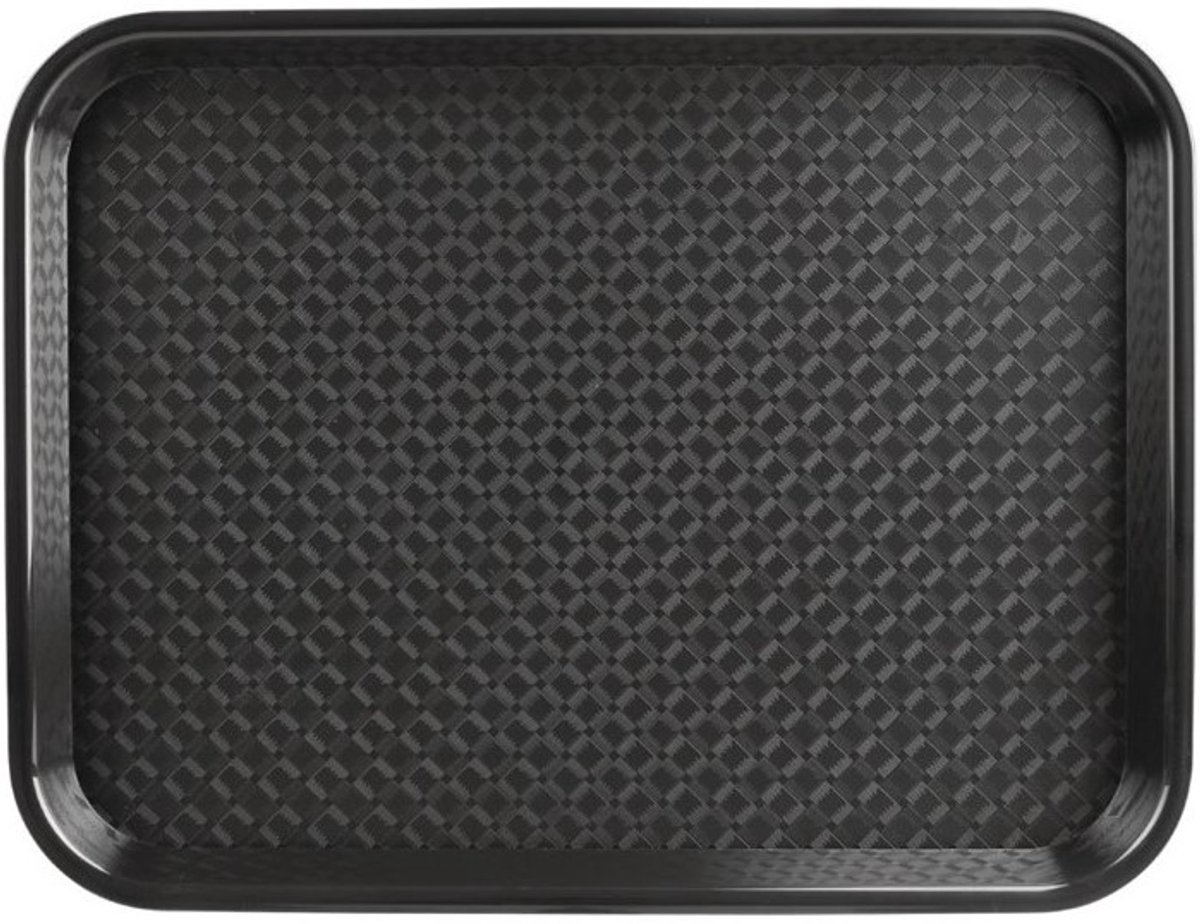 Kristallon dienblad polyprop 35 x 45cm zwart - Horeca