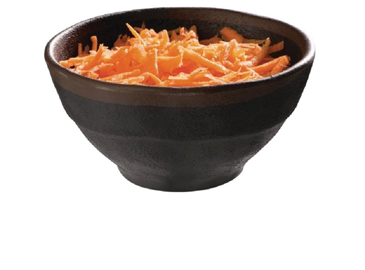 Melamine schaaltje marone - ø11 x h5 -5 cm - Set van 4 stuks
