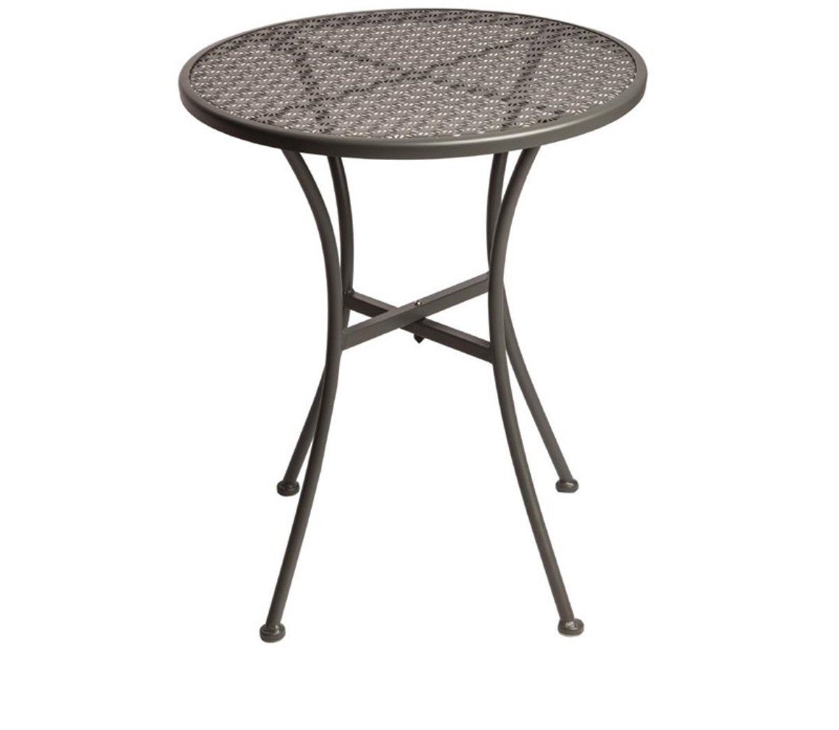 Bolero ronde stalen bistro tafel grijs 60cm