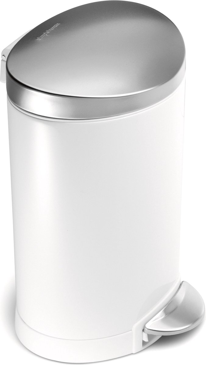 Goedkoopste Simplehuman Semi-round Prullenbak - 6 l - Mat RVS