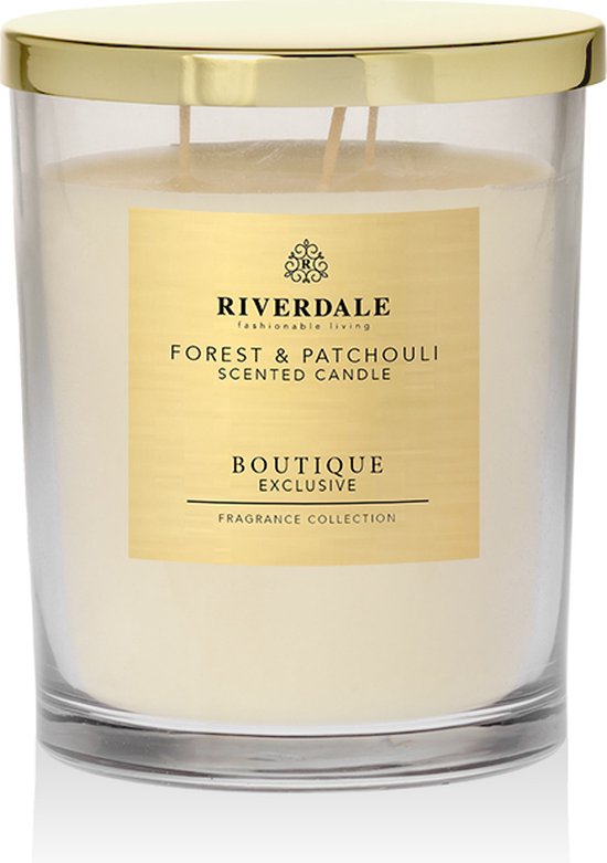 Riverdale - Boutique Exclusive Geurkaars in pot - Forest & Patchouli Zwart  | bol.com