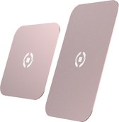 Celly - GhostPlate Magneetplaat Smartphone Set van 2 Stuks Assorti - Aluminium - Roze