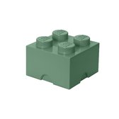 Opbergbox Brick 4, Zandgroen - LEGO