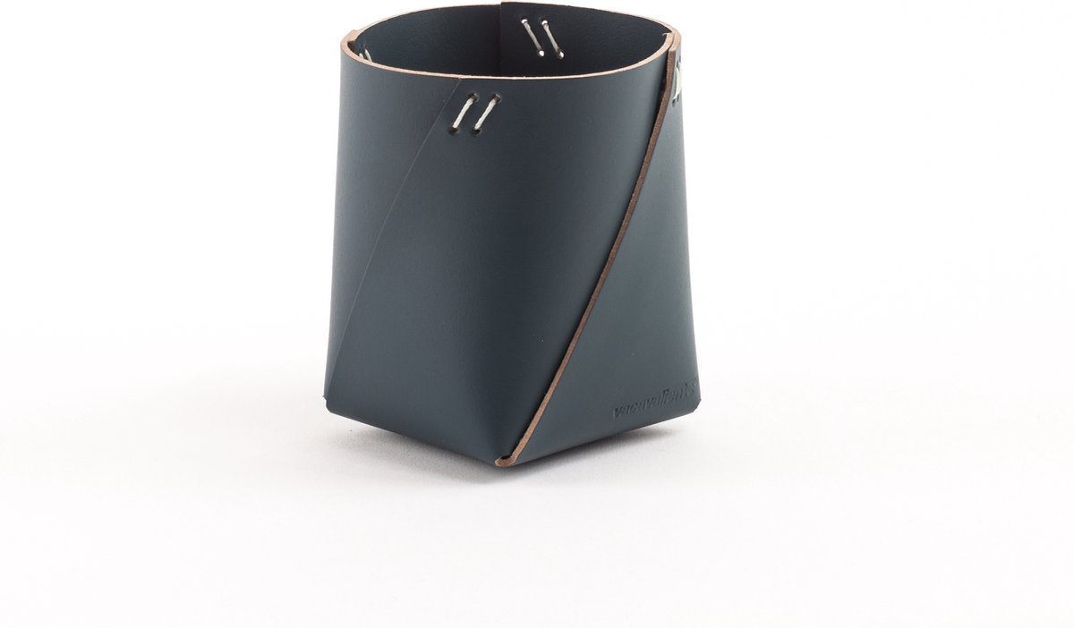 Vacavaliente - Ruca Organiser - Gerecycled Leer - Blauw