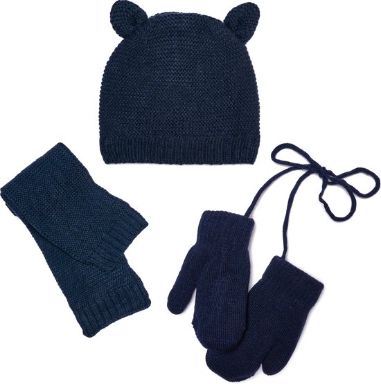 2-delige set Baby Winter Mutsen Sjaal Set Warmhouden Gebreid Mode Baby 1-3 Jaar Oud Kind Wintermutsen WBL kopen vanaf een prijs van 4.23