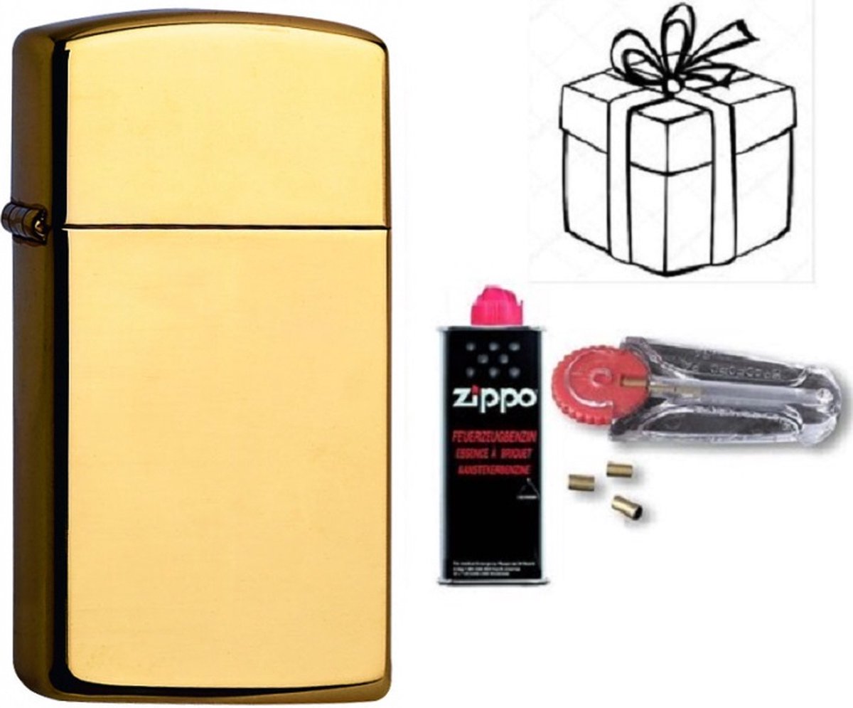 Goedkoopste Geschenkset Zippo- ZIPPO met ZIPPO BENZINE en Vuursteentjes-uniek cadeau