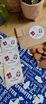 10 x Sluitstickers - Schrijfbare Sticker - Van Sint & Piet - 5 December - 50 mm - Sint Stickers - Sint - Sinterklaas Etiketten - Sinterklaas - Pakjesavond - Sluitstickers -