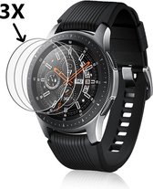 Huntex Tempered Glass Screenprotector - 3 Stuks - Voor Samsung Galaxy Watch 4 Classic 46mm - Screen Protector Ultradun Gehard Glas - Scherm Beschermer Display - Schermbeschermer - Beschermglas -