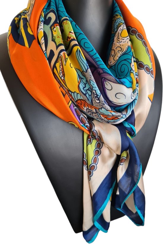 Accessoires Sjaals & omslagdoeken Sjaals Sjaals met muts Multicolor Silk Scarf 