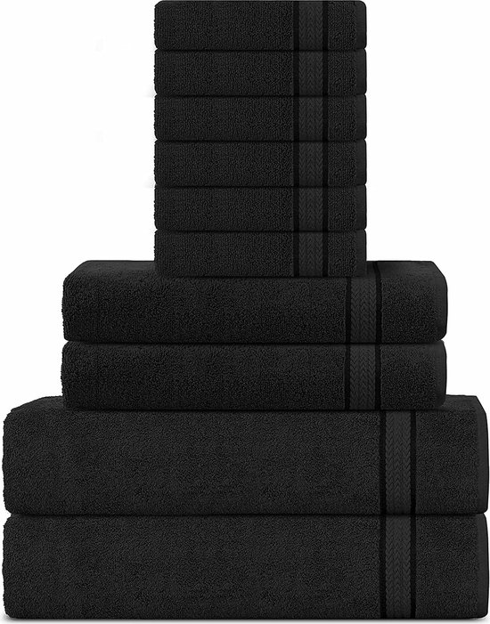 Superzachte 600 g/m² katoenen handdoekenset van Sweet Needle, Teal - 2 bad-, 2 hand- en 6 was-/gezichtshanddoeken - Accessoires voor badkamer, douche en dagelijks gebruik