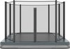 Trampoline AKROBAT ORBIT INGROUND 335x244 (11x8ft) Anthracite, inclusief veiligheidsnet