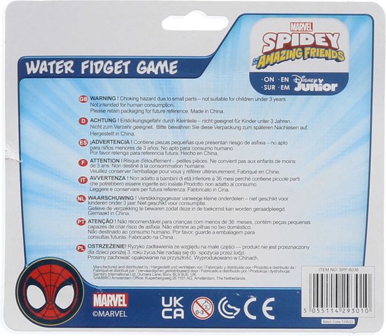 Thumbnail van een extra afbeelding van het spel Spiderman Fidget Water Game - Spidey