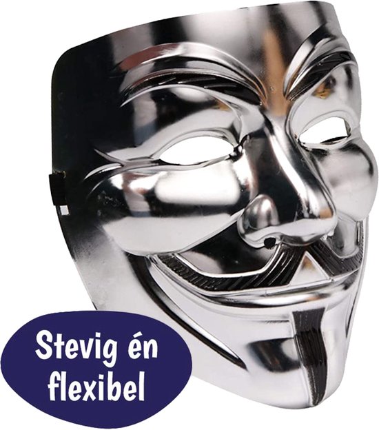Masque Argent Anonyme - Adultes - Masques Halloween - V Pour Vendetta -  Déguisements... | bol.com