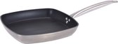 Poêle à griller de Luxe Oneiro - 26x26x4,2cm - aluminium - cuisine - salle à manger - cuisine - poêle à griller - induction - gaz - casseroles - poêles