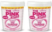 Stardrops Pink Stuff – Oxi Powder Stain Remover White - Voordeelverpakking 2 x 1.2 kg.
