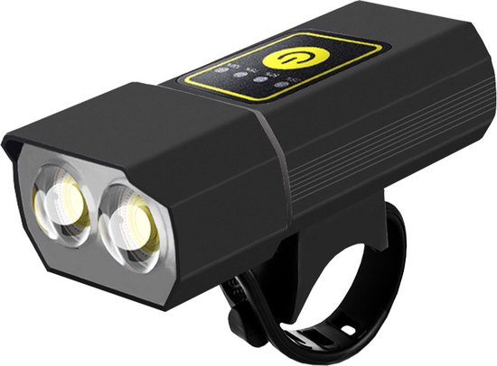 Xtraworks- Waterdichte Fietsverlichting set- USB Oplaadbaar-voor en achter-zwart — afbeelding 4