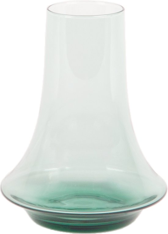 XLBoom Spinn Vaas Small - Glas - Voor Binnen - Lichtgroen - 15 × 15 × 18,75 cm