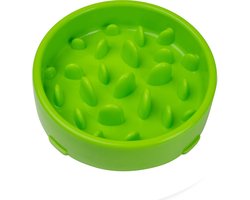 JU&MP Anti Schrokbak Hond - Voerbak Hond - Slow Feeder - Groen