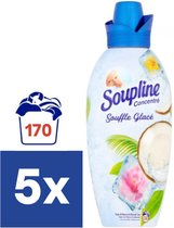 Soupline Hibiscus & Eau de Coco Assouplissant - 5 x 800 ml (170 lavages)