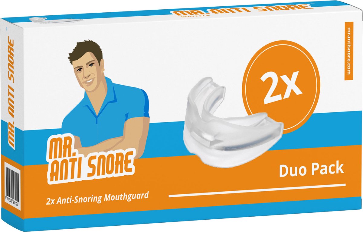 Mr. Anti Snurk ™ - Duo Pack - 2x Snurkbeugels - Anti Snurk Beugel - Anti Snurk Bitje - Snurkbeugel geschikt voor zowel mannen als vrouwen - Mr. Anti Snurk