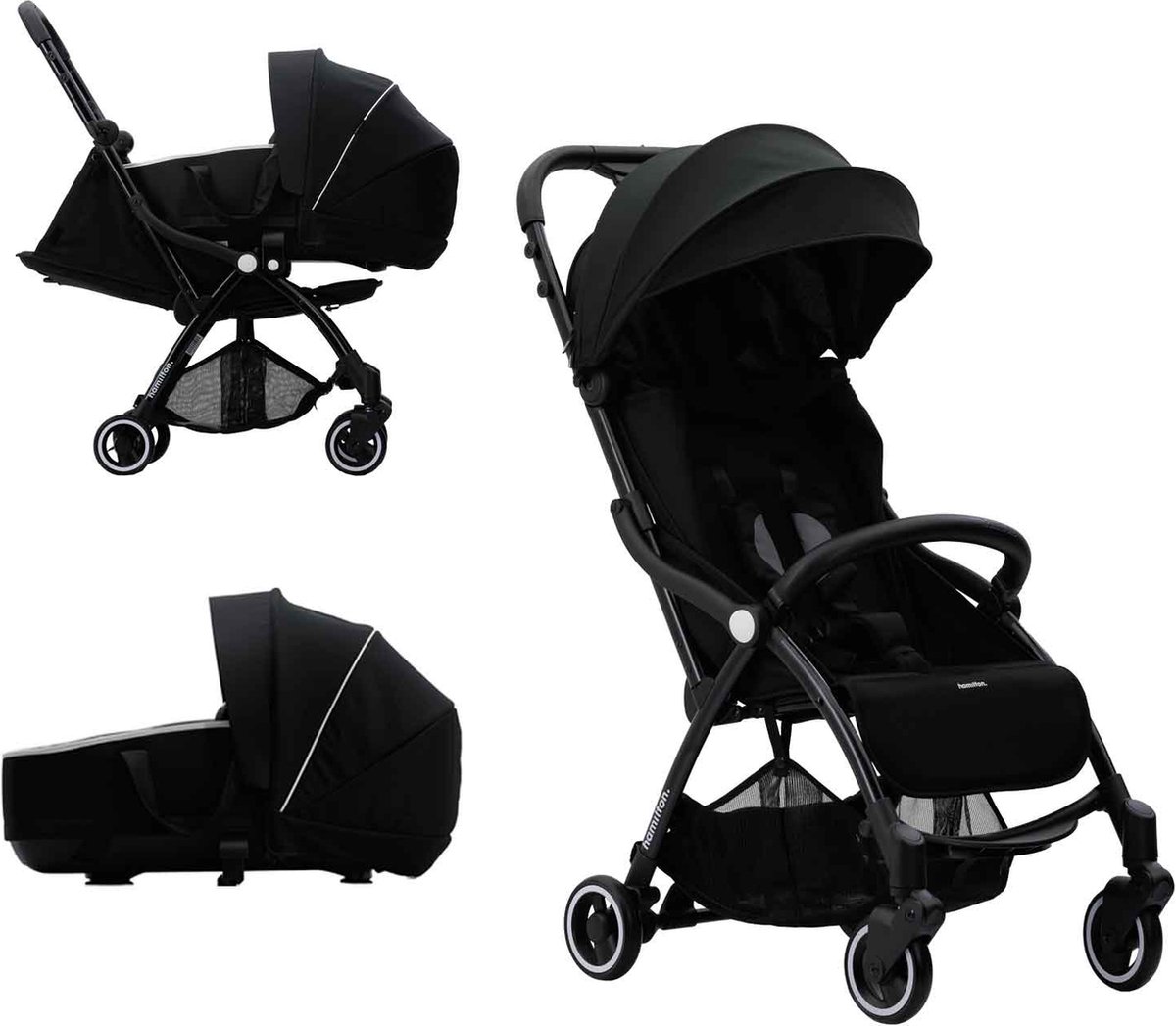 Hamilton by Yoop X1 Plus Buggy met monteerbare Premium Wieg Hoger en Nieuw 2022...