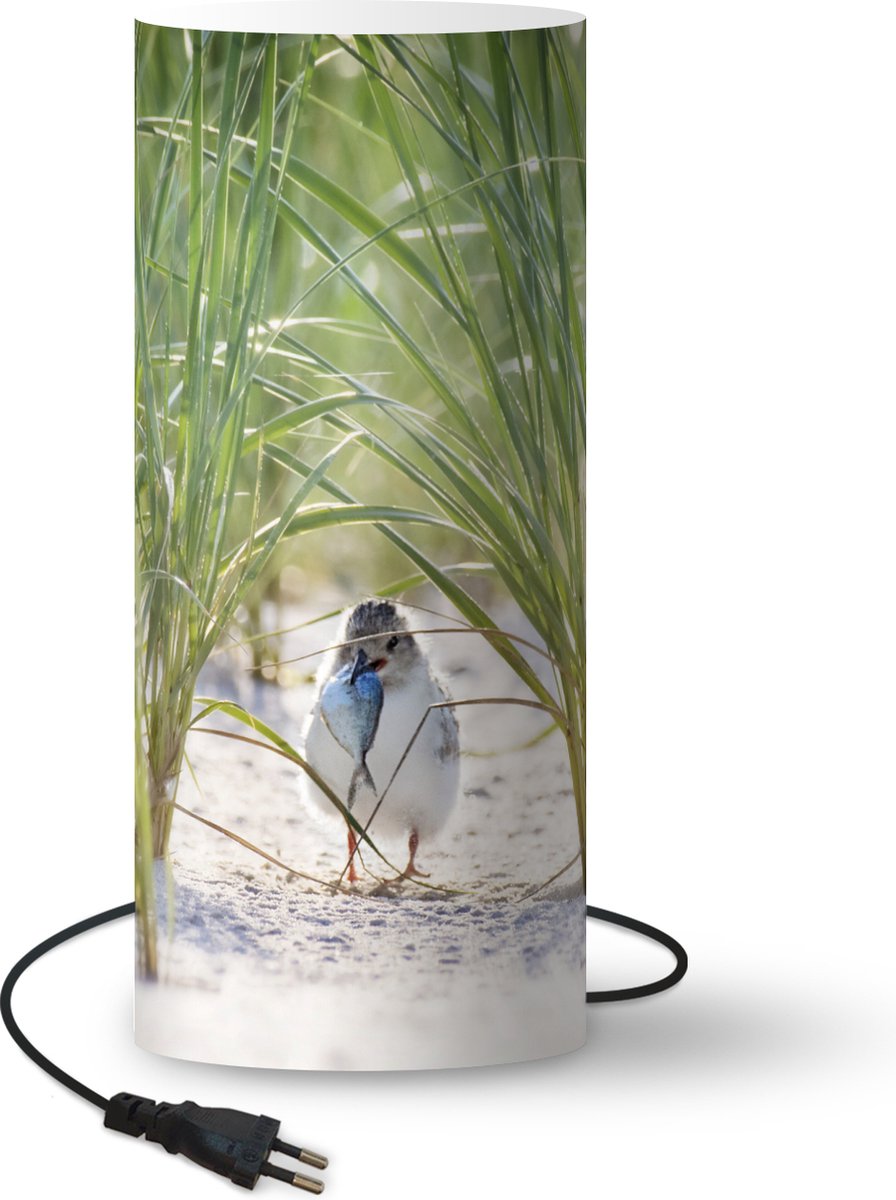 Lamp - Nachtlampje - Tafellamp slaapkamer - Verstopte stern tussen het gras - 54 cm hoog - Ø22.9 cm - Inclusief LED lamp