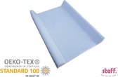 steff - aankleedkussen - met opstaande randen 70x50 cm - blauw - kwaliteitslabel OEKO-TEX standard 100