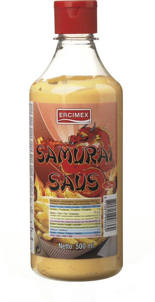 Ercimex Samurai Saus Samurai Sauce Friet Fries Cips Crisps bol