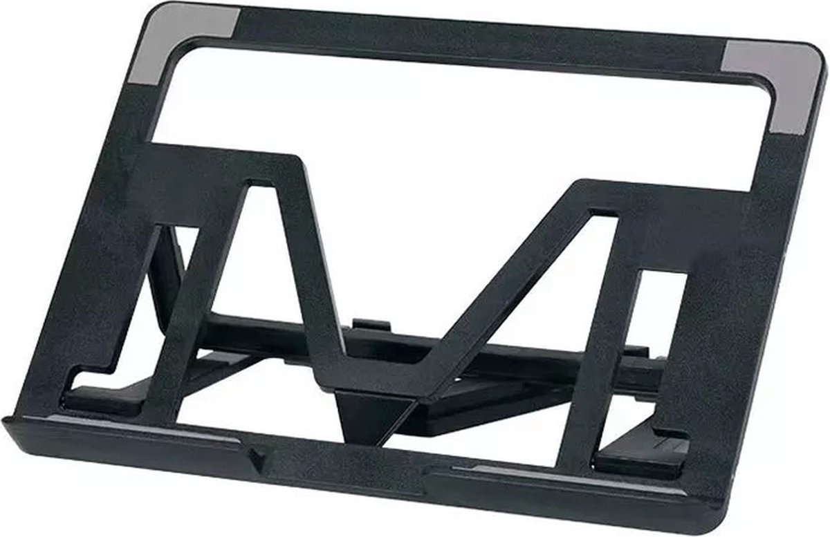 Nördic LH-563 - Laptopstandaard - Opvouw en verstelbaar - van 10 tot 17 inch - Kunststof - zwart