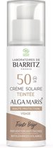 Laboratoires de Biarritz - Solaires - Alga Maris - Crème Solaire Teintée Visage SPF50 Beige 50 ml