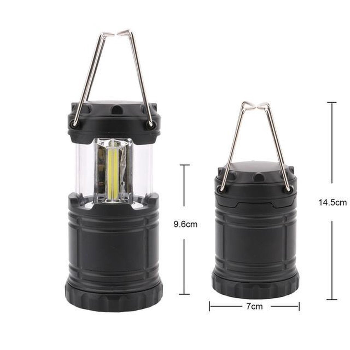Lanterne Camping LED, Lampe Camping portable 350LM avec poignées en métal,  pour Tente Camping Randonnée Pêche