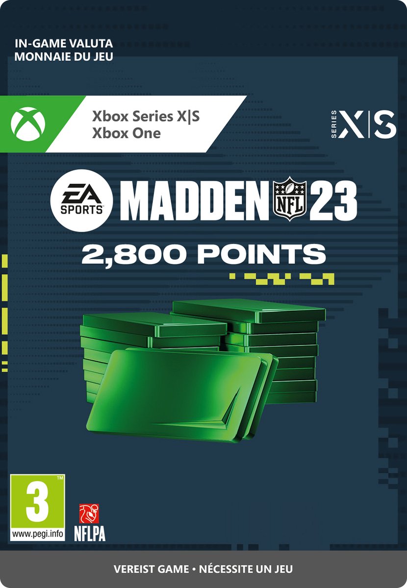 MADDEN NFL 23: 2800 Madden Points - Xbox Series X & S + Xbox One - In-game tegoed - Niet beschikbaar in België