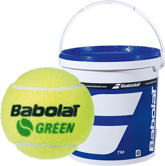 72 Balles De Tennis Babolat Green Stage 1 | Jaune, Taille Normale | Recharges Pour Lanceurs Ou Entraînement