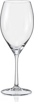 6x élégants verres à vin en cristal NOZA - verres à vin rouge - cristal de Bohême