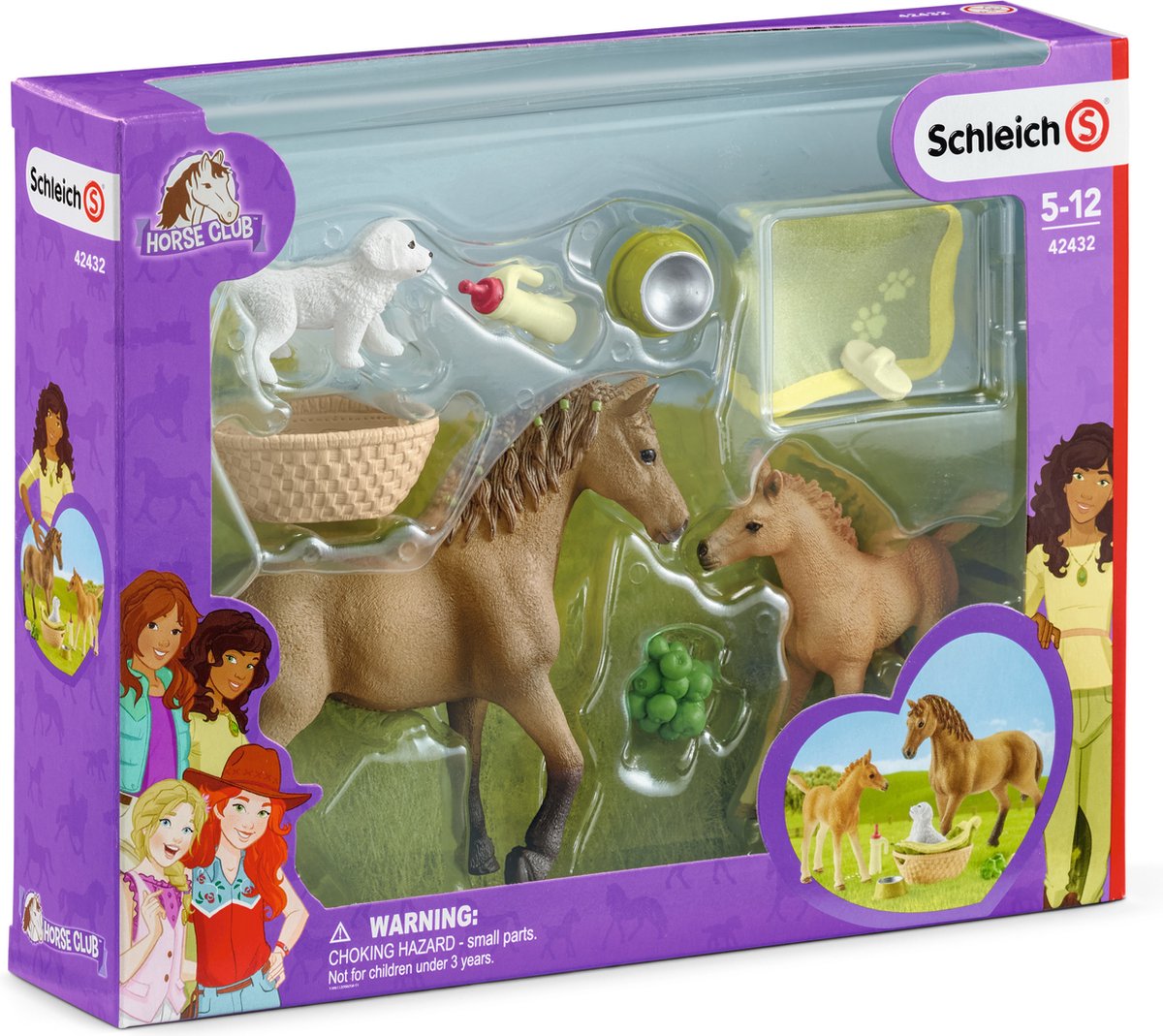 schleich HORSE CLUB Speelfigurenset - Sarah Zorgt voor de Jonge Dieren - Kinderspeelgoed voor Jongens en Meisjes - 5 tot 12 jaar - 9 Onderdelen - 42432 — afbeelding 22